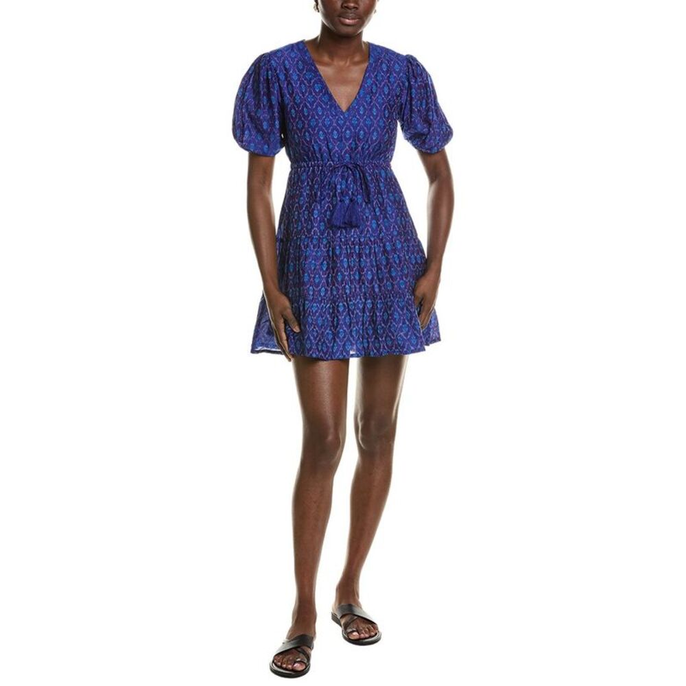 Mer St. Barth Womens  Florence Mini Dress, Blue